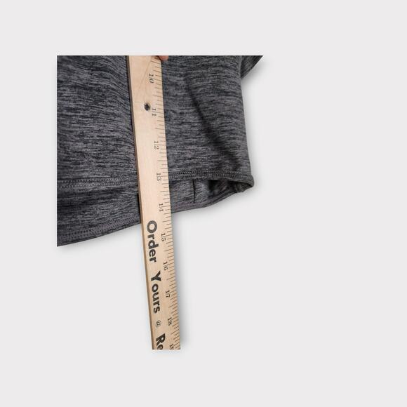 Free People FP Movement Womens Frosty Morning Cut Out Crop Top Gray M Athleisure - Picture 8 of 10